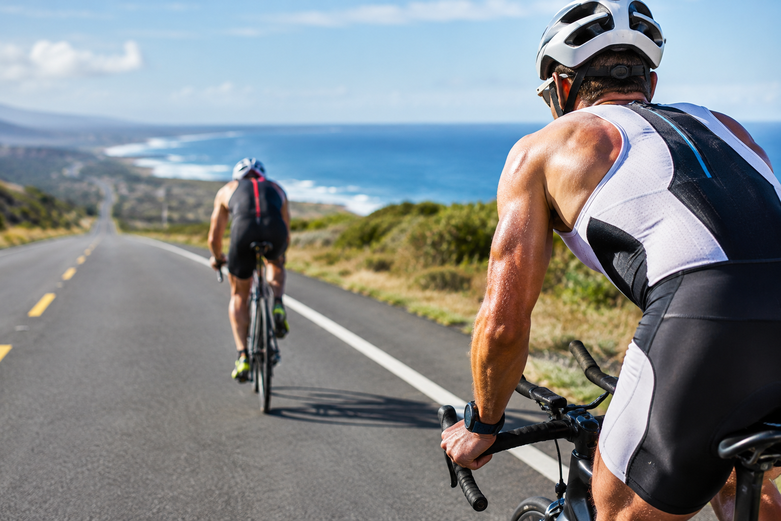 no triathlete likes being passed