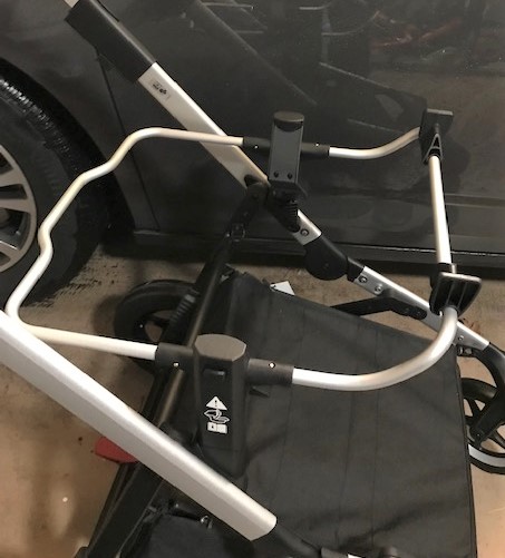 thule sleek chico car seat adapter installed
